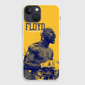 Чехол для iPhone 13 mini с принтом Floyd в Курске,  |  | Тематика изображения на принте: floyd | floyd mayweather jr. | ssru | бокс | майвайзер | майвейзер | мейвезер | флойд мейвезер