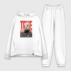 Женский костюм хлопок Oversize с принтом True Champion в Курске,  |  | floyd | floyd mayweather jr. | ssru | бокс | майвайзер | майвейзер | мейвезер | флойд мейвезер