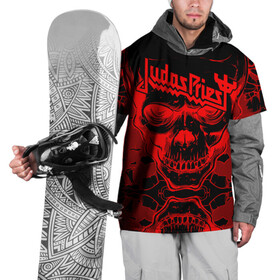 Накидка на куртку 3D с принтом Judas Priest в Курске, 100% полиэстер |  | Тематика изображения на принте: breaking the law | judas priest | live | painkiller | гленн типтон | грув | метал | роб хэлфорд | рок | тим оуэнс | хард | хеви