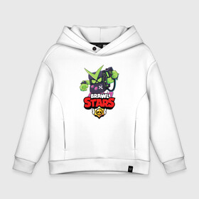 Детское худи Oversize хлопок с принтом BRAWL STARS VIRUS 8 BIT в Курске, френч-терри — 70% хлопок, 30% полиэстер. Мягкий теплый начес внутри —100% хлопок | боковые карманы, эластичные манжеты и нижняя кромка, капюшон на магнитной кнопке | 8 bit | 8 бит | bibi | brawl stars | crow | el brown | leon | leon shark | max | mr.p | sally leon | shark | stars | virus | werewolf | акула | биби | вирус | ворон | леон | оборотень | пингвин