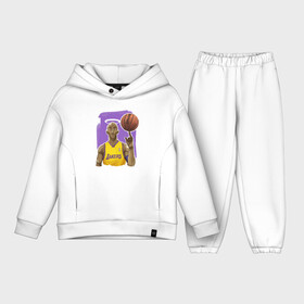 Детский костюм хлопок Oversize с принтом Kobe Bryant в Курске,  |  | basketball | black | bryant | game | james | kobe | kobebryant | lakers | lebron | los angeles | mamba | nba | rip | slam dunk | баскетбол | баскетболист | брайант | браянт | джеймс | игрок | коби | леброн | лейкерс | лос анджеле