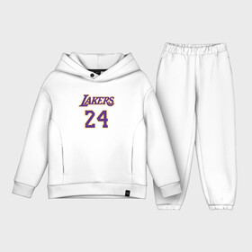 Детский костюм хлопок Oversize с принтом Lakers 24 в Курске,  |  | basketball | black | bryant | game | james | kobe | kobebryant | lakers | lebron | los angeles | mamba | nba | rip | slam dunk | баскетбол | баскетболист | брайант | браянт | джеймс | игрок | коби | леброн | лейкерс | лос анджеле