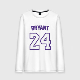 Мужской лонгслив хлопок с принтом Bryant 24 в Курске, 100% хлопок |  | basketball | black | bryant | game | james | kobe | kobebryant | lakers | lebron | los angeles | mamba | nba | rip | slam dunk | баскетбол | баскетболист | брайант | браянт | джеймс | игрок | коби | леброн | лейкерс | лос анджеле