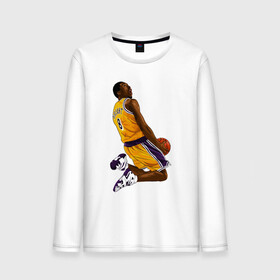 Мужской лонгслив хлопок с принтом Kobe Bryant в Курске, 100% хлопок |  | basketball | black | bryant | game | james | kobe | kobebryant | lakers | lebron | los angeles | mamba | nba | rip | slam dunk | баскетбол | баскетболист | брайант | браянт | джеймс | игрок | коби | леброн | лейкерс | лос анджеле