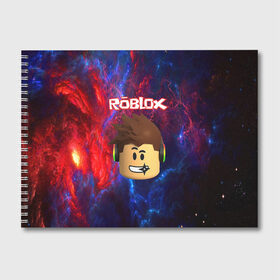 Альбом для рисования с принтом ROBLOX в Курске, 100% бумага
 | матовая бумага, плотность 200 мг. | game | gamer | logo | minecraft | roblox | simulator | игра | конструктор | лого | майнкрафт | симулятор | строительство | фигура