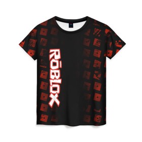 Женская футболка 3D с принтом Roblox в Курске, 100% полиэфир ( синтетическое хлопкоподобное полотно) | прямой крой, круглый вырез горловины, длина до линии бедер | roblox | roblox games | игра роблокс | роблокс симулятор