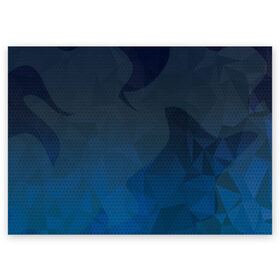 Поздравительная открытка с принтом Blue Point в Курске, 100% бумага | плотность бумаги 280 г/м2, матовая, на обратной стороне линовка и место для марки
 | абстракция | краски | линии | синий | текстура | узор | цвета | яркий
