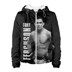 Женская куртка 3D с принтом EL CUCUY Tony Ferguson в Курске, ткань верха — 100% полиэстер, подклад — флис | прямой крой, подол и капюшон оформлены резинкой с фиксаторами, два кармана без застежек по бокам, один большой потайной карман на груди. Карман на груди застегивается на липучку | el cucuy | ferguson | mma | tony | tony ferguson | ufc | арманн | бокс | борьба | джиу джитсу | кукуй | тони | тони фергюсон | фергюсон | эль | эль кукуй | энтони