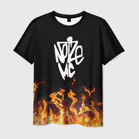 Мужская футболка 3D с принтом Noize MC в Курске, 100% полиэфир | прямой крой, круглый вырез горловины, длина до линии бедер | hip hop | noize | noize mc | rap | музыка | нойз | нойз мс | реп | рэп | хип хоп