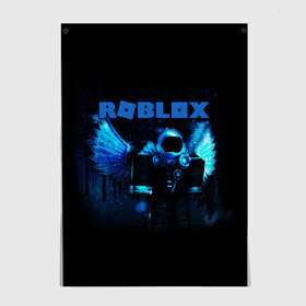 Постер с принтом ROBLOX в Курске, 100% бумага
 | бумага, плотность 150 мг. Матовая, но за счет высокого коэффициента гладкости имеет небольшой блеск и дает на свету блики, но в отличии от глянцевой бумаги не покрыта лаком | roblox | игра | компьютерная игра | логотип | онлайн | онлайн игра | роблакс | роблокс