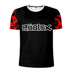 Мужская футболка 3D спортивная с принтом Roblox. в Курске, 100% полиэстер с улучшенными характеристиками | приталенный силуэт, круглая горловина, широкие плечи, сужается к линии бедра | game | roblox | блок | игра | игрушка | лего | майнкрафт | персонажи | персонажи из кубиков | роблокс | робот