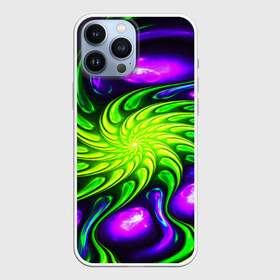 Чехол для iPhone 13 Pro Max с принтом NEONACID в Курске,  |  | abstract | abstraction | color | fractal | geometry | paitnt | polygon | polygonal | psy | абстракция | геометрия | краски | неоновые | полигоны | психоделика | фрактал