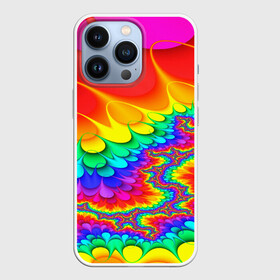 Чехол для iPhone 13 Pro с принтом TIE DYE в Курске,  |  | abstract | abstraction | color | fractal | geometry | paitnt | polygon | polygonal | psy | абстракция | геометрия | краски | неоновые | полигоны | психоделика | фрактал