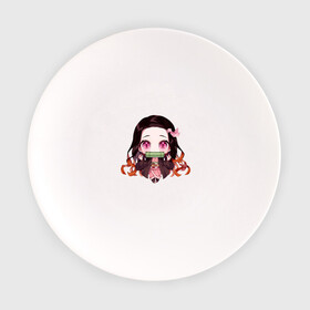 Тарелка с принтом Незуко Камадо в Курске, фарфор | диаметр - 210 мм
диаметр для нанесения принта - 120 мм | аниме | клинок рассекающий демонов | незуко камадо