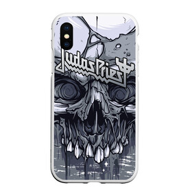 Чехол для iPhone XS Max матовый с принтом Judas Priest в Курске, Силикон | Область печати: задняя сторона чехла, без боковых панелей | Тематика изображения на принте: breaking the law | judas priest | live | painkiller | гленн типтон | грув | метал | роб хэлфорд | рок | тим оуэнс | хард | хеви