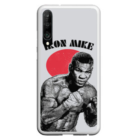 Чехол для Honor P30 с принтом Iron Mike в Курске, Силикон | Область печати: задняя сторона чехла, без боковых панелей | Тематика изображения на принте: iron mike | iron mike tyson | mike tyson | бокс | железный майк | майк тайсон | таисон | тайсон