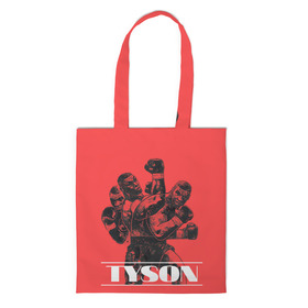 Шоппер 3D с принтом Tyson в Курске, 100% полиэстер | Плотность: 200 г/м2; Размер: 34×35 см; Высота лямок: 30 см | iron mike | iron mike tyson | mike tyson | бокс | железный майк | майк тайсон | таисон | тайсон