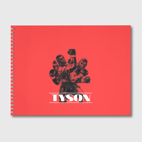 Альбом для рисования с принтом Tyson в Курске, 100% бумага
 | матовая бумага, плотность 200 мг. | iron mike | iron mike tyson | mike tyson | бокс | железный майк | майк тайсон | таисон | тайсон