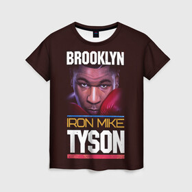 Женская футболка 3D с принтом Mike Tyson в Курске, 100% полиэфир ( синтетическое хлопкоподобное полотно) | прямой крой, круглый вырез горловины, длина до линии бедер | iron mike | iron mike tyson | mike tyson | бокс | железный майк | майк тайсон | таисон | тайсон
