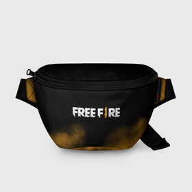 Поясная сумка 3D с принтом Free fire в Курске, 100% полиэстер | плотная ткань, ремень с регулируемой длиной, внутри несколько карманов для мелочей, основное отделение и карман с обратной стороны сумки застегиваются на молнию | free fire | freefire | игра free fire | игра фрифаер | фри файр | фрифаер