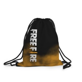 Рюкзак-мешок 3D с принтом Free fire в Курске, 100% полиэстер | плотность ткани — 200 г/м2, размер — 35 х 45 см; лямки — толстые шнурки, застежка на шнуровке, без карманов и подкладки | free fire | freefire | игра free fire | игра фрифаер | фри файр | фрифаер
