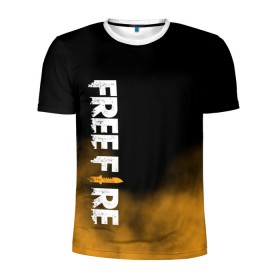 Мужская футболка 3D спортивная с принтом Free fire в Курске, 100% полиэстер с улучшенными характеристиками | приталенный силуэт, круглая горловина, широкие плечи, сужается к линии бедра | free fire | freefire | игра free fire | игра фрифаер | фри файр | фрифаер