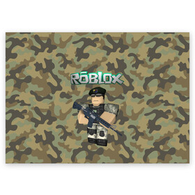 Поздравительная открытка с принтом Roblox 23 February Camouflage в Курске, 100% бумага | плотность бумаги 280 г/м2, матовая, на обратной стороне линовка и место для марки
 | 23 февраля | game | game roblox | logo roblox | online game | r | roblox | день защитника | день защитника отечества | игра | игра роблокс | лого | лого роблокс | логотип | надпись | онлайн игра | онлайн игра роблокс | роблокс