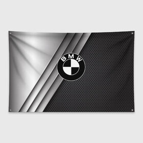Флаг-баннер с принтом BMW в Курске, 100% полиэстер | размер 67 х 109 см, плотность ткани — 95 г/м2; по краям флага есть четыре люверса для крепления | 