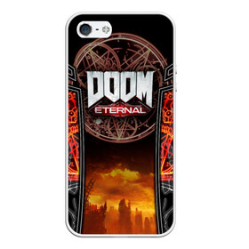 Чехол для iPhone 5/5S матовый с принтом DOOM ETERNAL в Курске, Силикон | Область печати: задняя сторона чехла, без боковых панелей | bethesda | deathmatch | doom 2019 | doom 3 | doom 4 | doom 5 | doom eternal | doom eternal 2019 | doom slayer | eternal doom | game | id techшутер | lan | дум | дум 3 | дум 4 | дум 5 | дум слеер | дум этернал