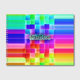 Альбом для рисования с принтом Роблокс в Курске, 100% бумага
 | матовая бумага, плотность 200 мг. | Тематика изображения на принте: roblox | бро | геометрия | игры | квадраты | кубизм | кубы | линии | нуб | про | радуга | роблокс | человечки
