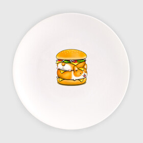 Тарелка с принтом Корги в Курске, фарфор | диаметр - 210 мм
диаметр для нанесения принта - 120 мм | art | burger | chees | corgi | dog | арт | бургер | еда | корги | миска | собака | сыр | чизбургер