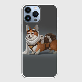Чехол для iPhone 13 Pro Max с принтом КОРГИ ПИЛОТ в Курске,  |  | Тематика изображения на принте: animals | corgi | dogs | pets | puppies | queen | животные | корги | королева | песики | питомцы | собаки | щенки