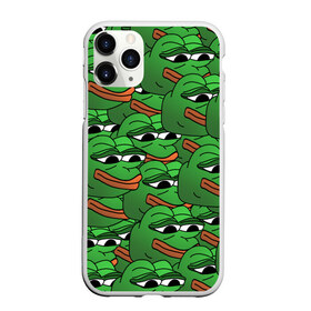 Чехол для iPhone 11 Pro матовый с принтом Pepe The Frog в Курске, Силикон |  | frog | meme | memes | pepe | pepe the frog | грустная жабка | лягушка | лягушонок пепе | мем | мемы