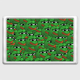 Магнит 45*70 с принтом Pepe The Frog в Курске, Пластик | Размер: 78*52 мм; Размер печати: 70*45 | Тематика изображения на принте: frog | meme | memes | pepe | pepe the frog | грустная жабка | лягушка | лягушонок пепе | мем | мемы