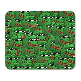 Коврик для мышки прямоугольный с принтом Pepe The Frog в Курске, натуральный каучук | размер 230 х 185 мм; запечатка лицевой стороны | Тематика изображения на принте: frog | meme | memes | pepe | pepe the frog | грустная жабка | лягушка | лягушонок пепе | мем | мемы