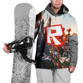 Накидка на куртку 3D с принтом ROBLOX GAME в Курске, 100% полиэстер |  | game | gamer | logo | roblox | игры | логотип | роблокс