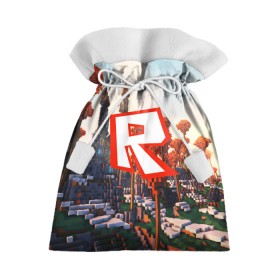 Подарочный 3D мешок с принтом ROBLOX GAME в Курске, 100% полиэстер | Размер: 29*39 см | Тематика изображения на принте: game | gamer | logo | roblox | игры | логотип | роблокс