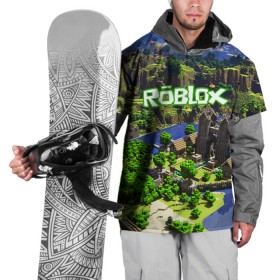 Накидка на куртку 3D с принтом ROBLOX в Курске, 100% полиэстер |  | game | gamer | logo | roblox | игры | логотип | роблокс