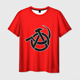 Мужская футболка 3D с принтом Анархия в Курске, 100% полиэфир | прямой крой, круглый вырез горловины, длина до линии бедер | art | rock | sons of anarchy | анархия | арт | группа | егор летов | логотип | музыка | панк | панк рок | прикольная | рок | свобода | хаос