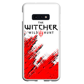 Чехол для Samsung S10E с принтом THE WITCHER в Курске, Силикон | Область печати: задняя сторона чехла, без боковых панелей | geralt | the witcher | the witcher wild hunt | witcher | ведьмак | ведьмак 3 | геральт | сериал