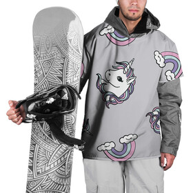 Накидка на куртку 3D с принтом Радужный единорог в Курске, 100% полиэстер |  | Тематика изображения на принте: unicorn | единорог | лошади | лошадь | пони | радуга