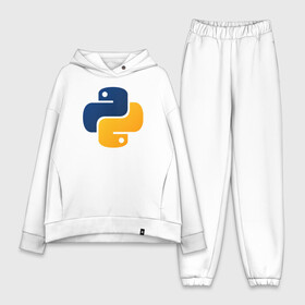 Женский костюм хлопок Oversize с принтом Python в Курске,  |  | code | codes | pyhton | код | коды | питон | программирование | язык программирования