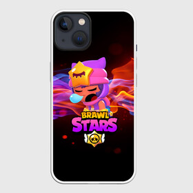 Чехол для iPhone 13 с принтом BRAWL STARS SANDY в Курске,  |  | 8 bit | 8 бит | bibi | brawl stars | crow | el brown | leon | leon shark | max | mr.p | sally leon | sandy | shark | stars | tara | virus | werewolf | акула | биби | вирус | ворон | леон | оборотень | пингвин