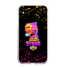 Чехол для iPhone XS Max матовый с принтом BRAWL STARS SANDY в Курске, Силикон | Область печати: задняя сторона чехла, без боковых панелей | 8 bit | 8 бит | bibi | brawl stars | crow | el brown | leon | leon shark | max | mr.p | sally leon | sandy | shark | stars | tara | virus | werewolf | акула | биби | вирус | ворон | леон | оборотень | пингвин