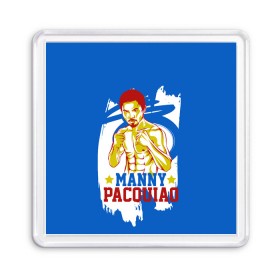 Магнит 55*55 с принтом Manny Pacquiao в Курске, Пластик | Размер: 65*65 мм; Размер печати: 55*55 мм | manny pacquiao | pac man | pacquiao | бокс | мэнни пакьяо | пакьяо