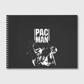Альбом для рисования с принтом Pac Man в Курске, 100% бумага
 | матовая бумага, плотность 200 мг. | Тематика изображения на принте: manny pacquiao | pac man | pacquiao | бокс | мэнни пакьяо | пакьяо
