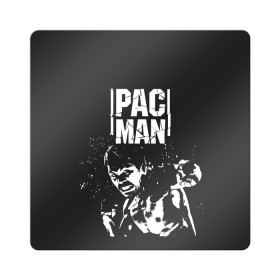 Магнит виниловый Квадрат с принтом Pac Man в Курске, полимерный материал с магнитным слоем | размер 9*9 см, закругленные углы | manny pacquiao | pac man | pacquiao | бокс | мэнни пакьяо | пакьяо