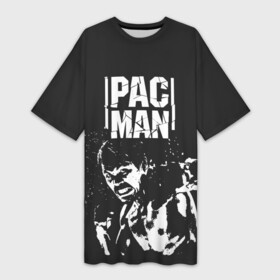 Платье-футболка 3D с принтом Pac Man в Курске,  |  | manny pacquiao | pac man | pacquiao | бокс | мэнни пакьяо | пакьяо