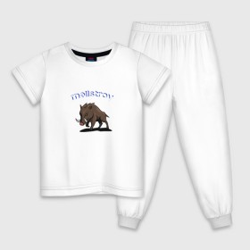 Детская пижама хлопок с принтом Mellstroy, у (синий цвет) в Курске, 100% хлопок |  брюки и футболка прямого кроя, без карманов, на брюках мягкая резинка на поясе и по низу штанин
 | 