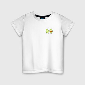 Детская футболка хлопок с принтом Авокадо. в Курске, 100% хлопок | круглый вырез горловины, полуприлегающий силуэт, длина до линии бедер | авокадо | веган | еда блогеров | мемы | минимализм | прикольные картинки | прикольные надписи | растение | смешное авокадо | фрукт